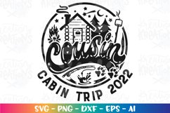 Camping svg Cousin Cabin Trip Vacation S'mores Campfire Product Image 2