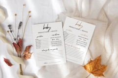 Minimalist Baby Predictions Card Template Product Image 2