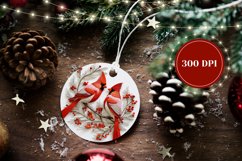 3D Christmas Ornament Design, Red Cardinal Ornament Product Image 2