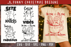 Funny Snowman Christmas SVG Bundle Product Image 2
