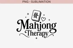 Mahjong quote png design for T-shirts Product Image 2