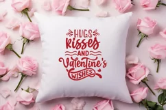 Hugs kisses and vanlentine's wishes SVG Product Image 2