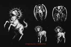 10 Bundle Dark Art Dark Sheep Baphomet Demon Skull Devil Product Image 3