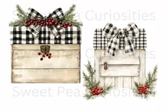 Christmas, Presents, Ephemera, PNG, watercolor, Clipart Product Image 2