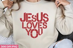 Jesus loves you PNG, God Is Love Clipart PNG Product Image 1