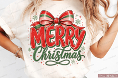 Coquette Merry Christmas Sublimation Design,Merry Christmas Product Image 4