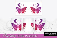 Celestial Mug Wrap PNG, Boho Mystical Coffee Mug Sublimation Product Image 1