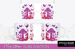 Celestial Mug Wrap PNG, Boho Mystical Coffee Mug Sublimation Product Image 1
