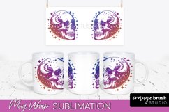 Celestial Mug Wrap PNG, Boho Mystical Coffee Mug Sublimation Product Image 1