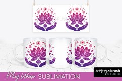 Celestial Mug Wrap PNG, Boho Mystical Coffee Mug Sublimation Product Image 1