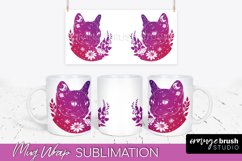 Celestial Mug Wrap PNG, Boho Mystical Coffee Mug Sublimation Product Image 1