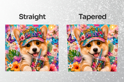 Cute Corgi Puppy Tumbler Wrap PNG Product Image 2