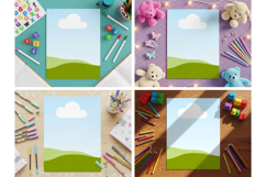 Coloring Page Mockup Bundle for Canva and Photoshop Product Image 3
