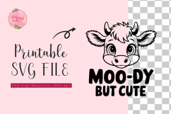 Funny Cow SVG, Cow Quote PNG, Cow Quote SVG PNG EPS PDF JPG Product Image 2
