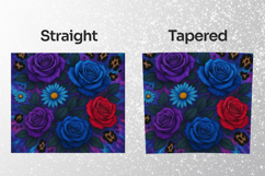 Dark Roses 20oz Tumbler Wrap Sublimation Product Image 2