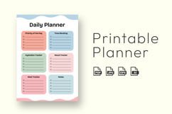Daily Planner Printable A4, Minimal Daily Planner PDF Product Image 2