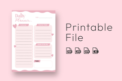 Daily Pink Planner Printable A4, Cute To Do List Product Image 2