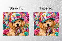 Cute Puppy Tumbler Wrap Sublimation PNG Product Image 2