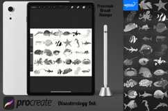 Cartoon Sea Animals Set 3 Procreate Brush Stamps, 30 Sea Product Image 2