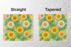 Retro Daisy 20oz Tumbler Wrap Sublimation Product Image 3