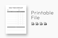 Daily Task Checklist Printable A4, daily planner, To Do List Product Image 2