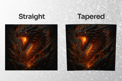 Fire Dragon Fantasy Tumbler Wrap PNG Product Image 2