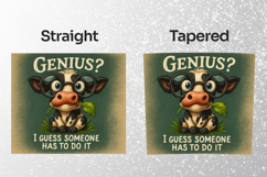 Cow Genius 20oz Tumbler Wrap Sublimation Product Image 2