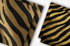 Golden Tiger Stripe Digital Paper Product Image 2