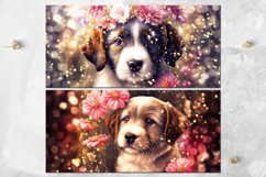 Dogs &amp; Fantasy Flowers | Mug Sublimation design bundle, JPG Product Image 2