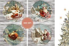 Santa Claus Wind Spinner Designs, Christmas Village PNG Product Image 2