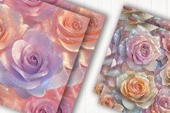 Light Lavender Rose Digital Paper Product Image 2