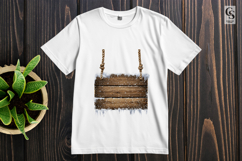 Wooden Hanging Board Sign Clipart Sublimation PNG Product Image 2