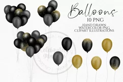 Celebrating Gnomes with Balloons | Gnome Clipart PNG Product Image 2