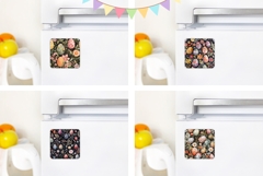 Easter Magnet Designs, Flowers PNG, Easter Eggs Magnet Product Image 2