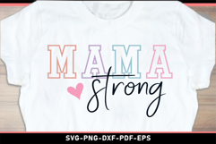 Mama strong SVG, Funny Mom Shirt SVG Product Image 2