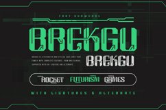 BREKGU | Futuristic Font Product Image 2