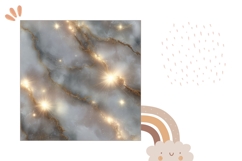 White Marble Pillow Design, Glitter Pillow Case, Marble PNG Product Image 2