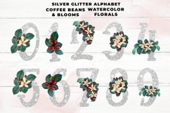 Silver Glitter Coffee Floral Alphabet Product Image 2