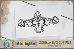 Gorilla Weight Lifting Svg, Bodybuilding Svg, Gorilla Svg Product Image 2