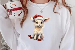 Christmas Farm Animals Clipart, Christmas PNG Product Image 2