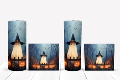 Art Halloween Tumbler, Cute Ghost Tumbler Design Product Image 2