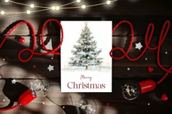 Watercolor Christmas Greeting Cards, Christmas Card Designs Product Image 2