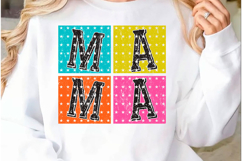 Checkered Mama PNG, Retro Mama SVG PNG Product Image 2