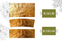 Gold Tumbler Wrap, Gold 40 Oz Tumbler Sublimation Product Image 2