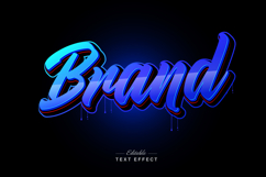 Lettering text effect bold 3d style editable Product Image 1