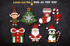 Christmas Tree Toys SVG laser cut files for Glowforge Product Image 2