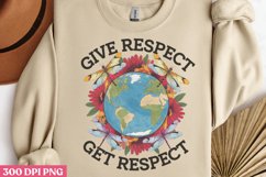 Give respect, get respect PNG, Retro Dragonfly Sublimation P Product Image 3