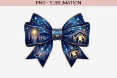 Christmas winter bow png design for T-shirts Product Image 2