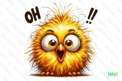 Funny Chicken Clipart Sublimation Product Image 1