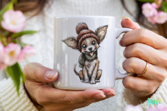 Whimsical Christmas Dogs Clipart Product Image 5